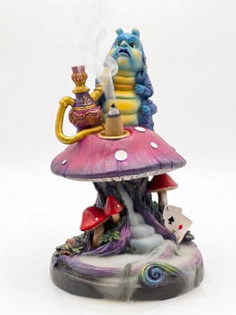 Caterpillar on Mushroom Back Flow Incense Burner
